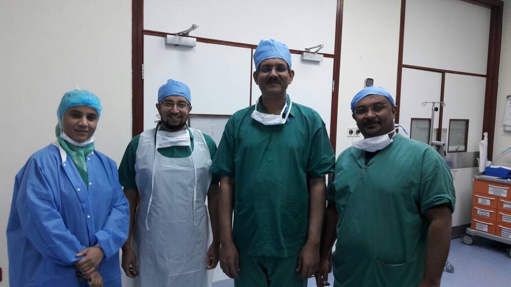 Dr. R. Padmakumar visits Dubai Hospital for Endoscopic Thyroidectomy. He was invited by Dubai Hospital because of his experience in Endoscopic thyroid surgeries. He is one of the Best Thyroid Surgeons in Kerala in India