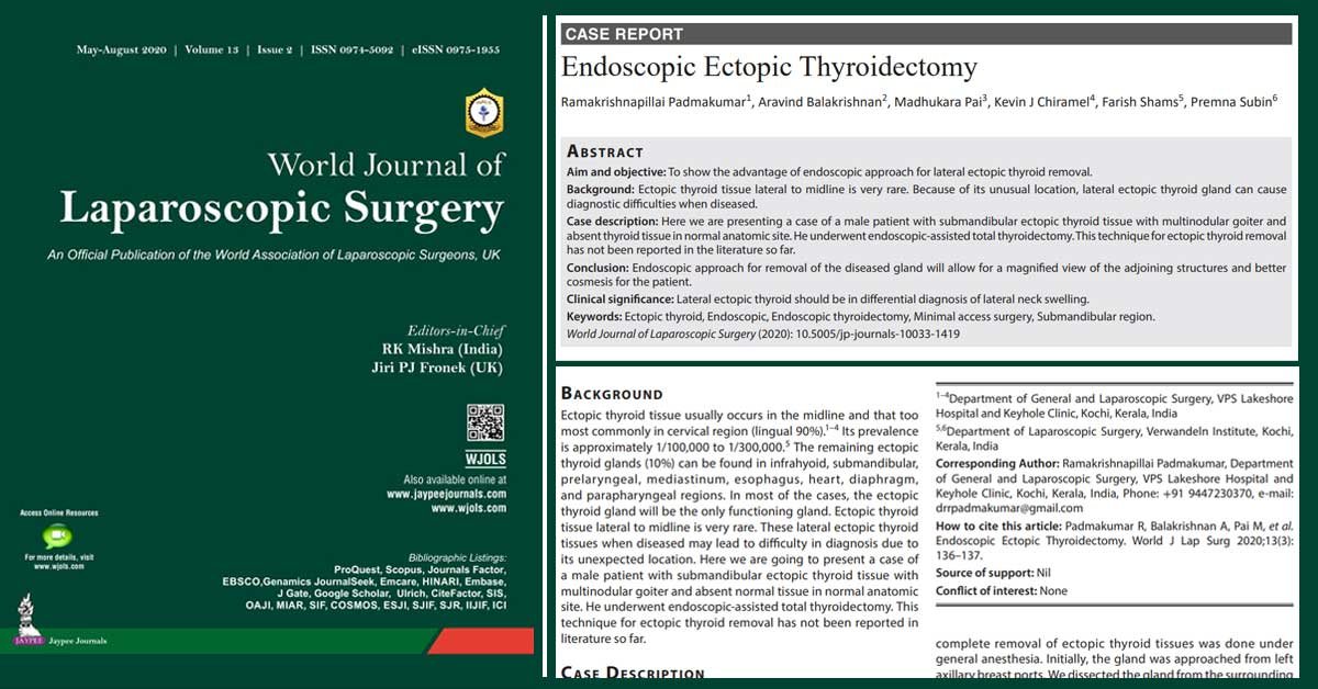 Endoscopic Ectopic Thyroidectomy